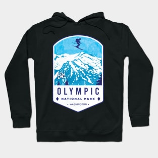 Olympic National Park Ski Badge Hoodie